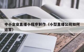 屯昌中小企业直播小程序制作（小型直播公司如何运营）